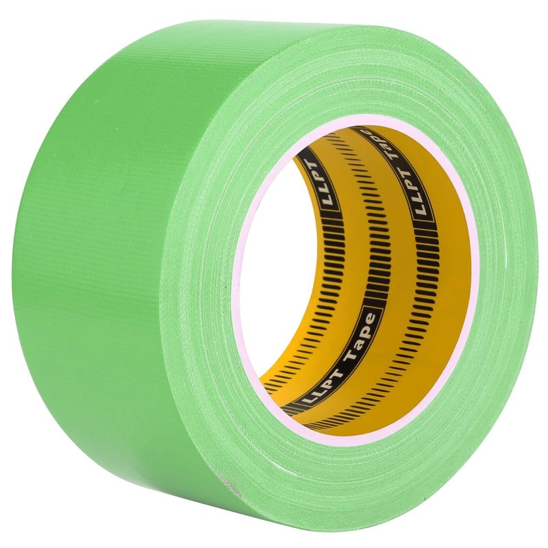 LLPT Duct Tape Premium Grade 2.36 Inches x 108 Feet x 11 Mil Easy Tear Residue Free Strong Adhesive Color Green (DT252) - Image 1